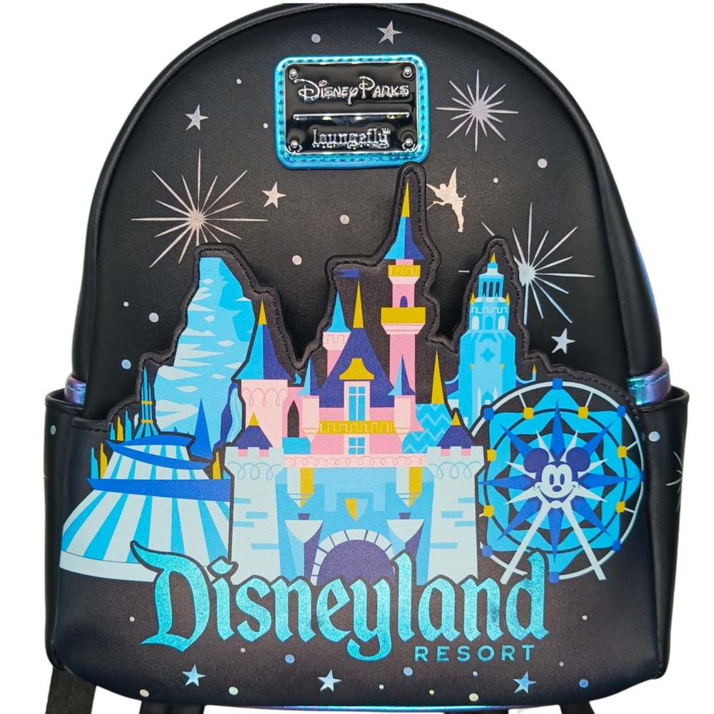 Disneyland Icons Loungefly Mini Backpack Disney Parks - Picture 2 of 13